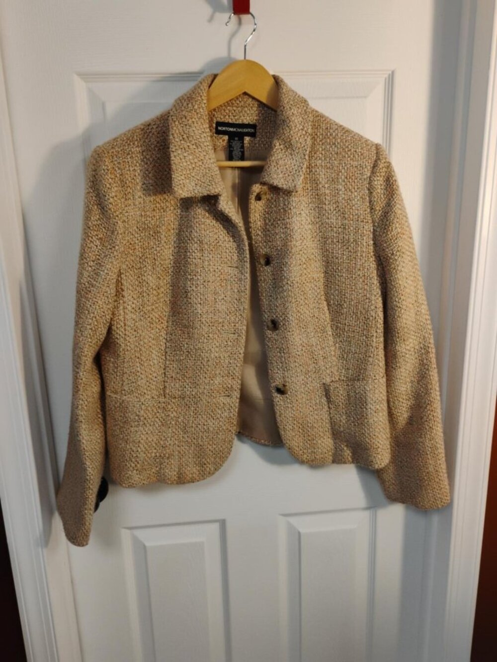 Norton McNaughton Y2K Pastel Tweed Jacket Size 10